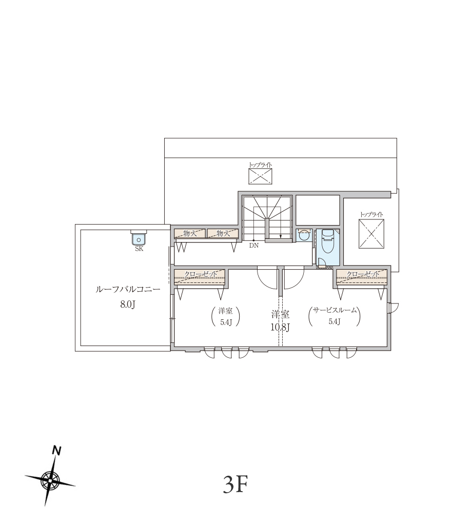 3F 間取り図