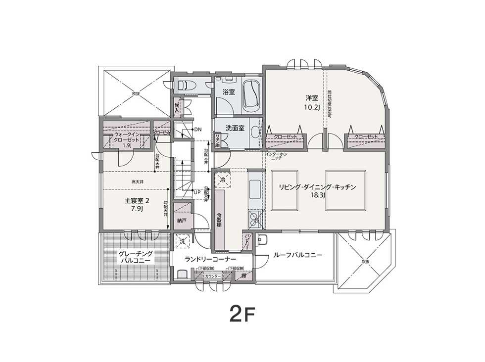 2F 間取り図