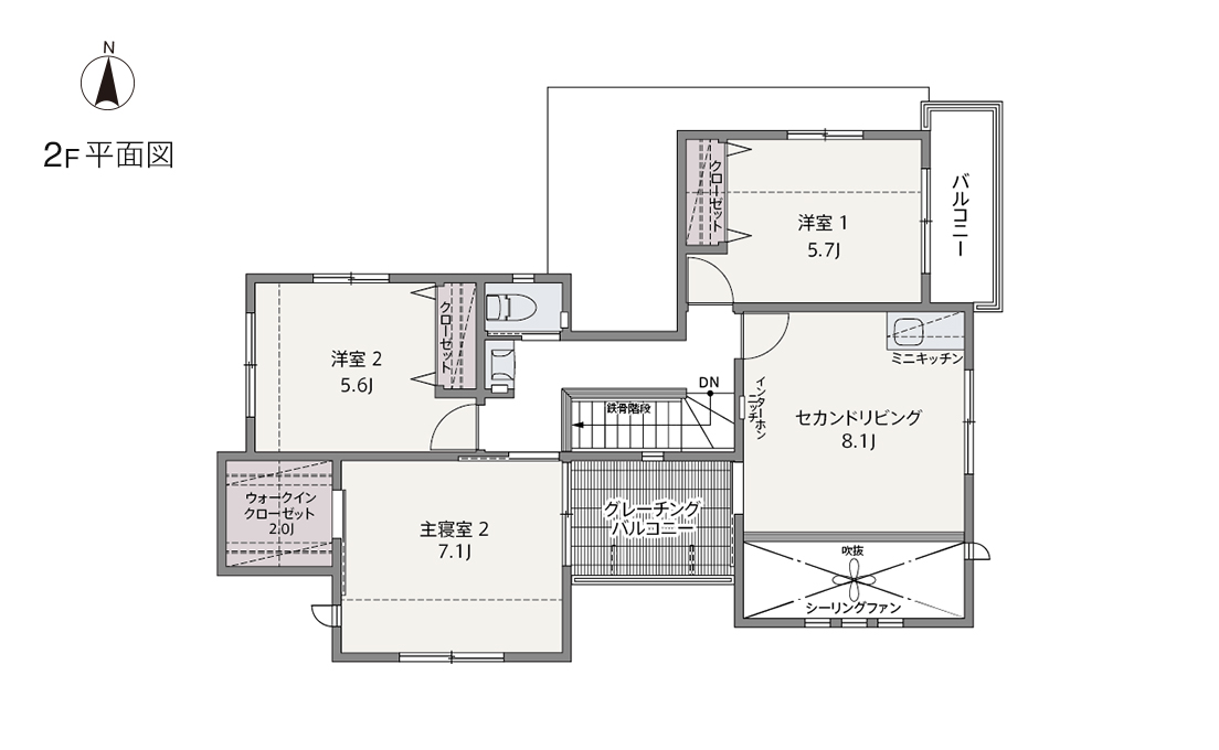 2F 間取り図